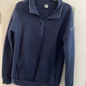 Quilted sweatshirt